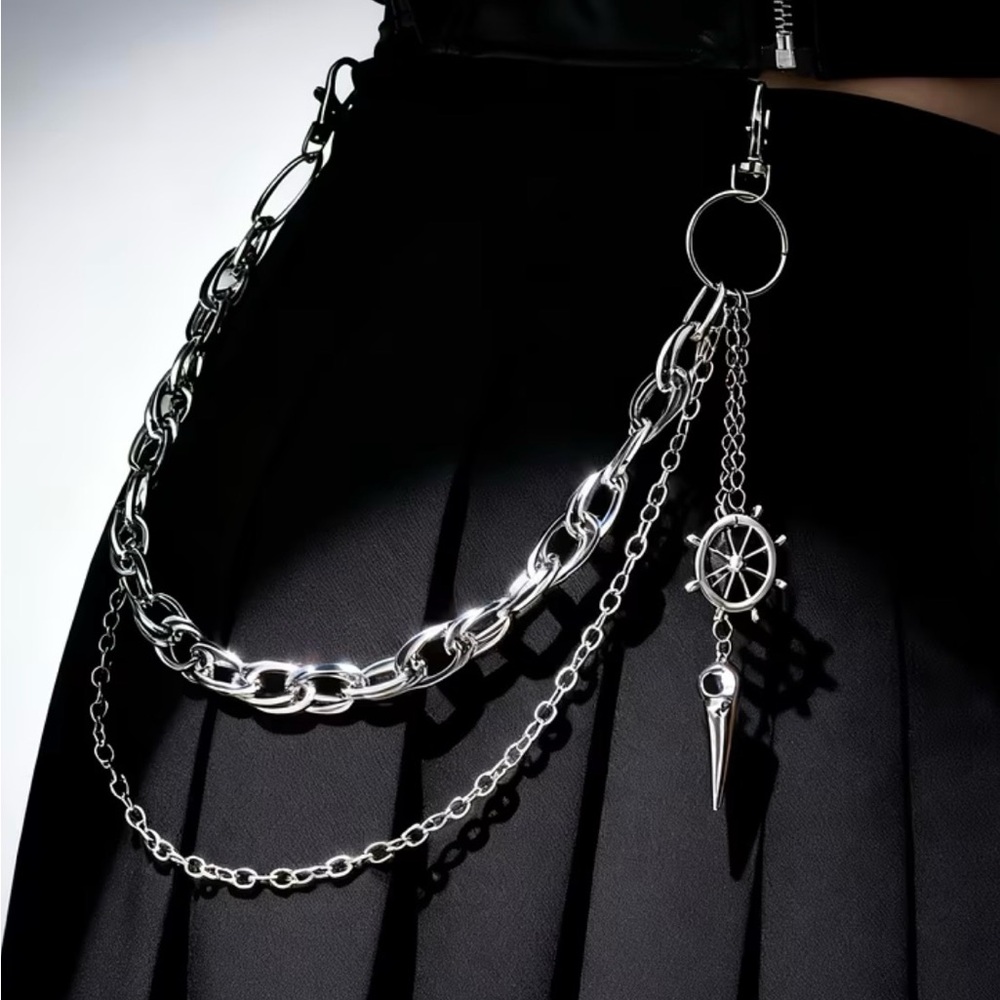 ⭐️Silver Chain Belt with Nautical Charm